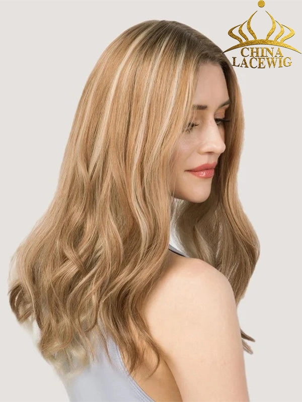 7.5"x 7.5" Aura Skin Part Middle Part Remy Human Hair Topper Toupee For Women T02