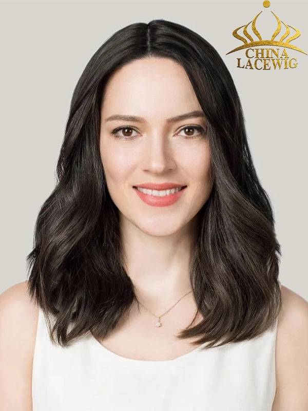7.5"x 7.5" Aura Skin Part Middle Part Remy Human Hair Topper Toupee For Women T02