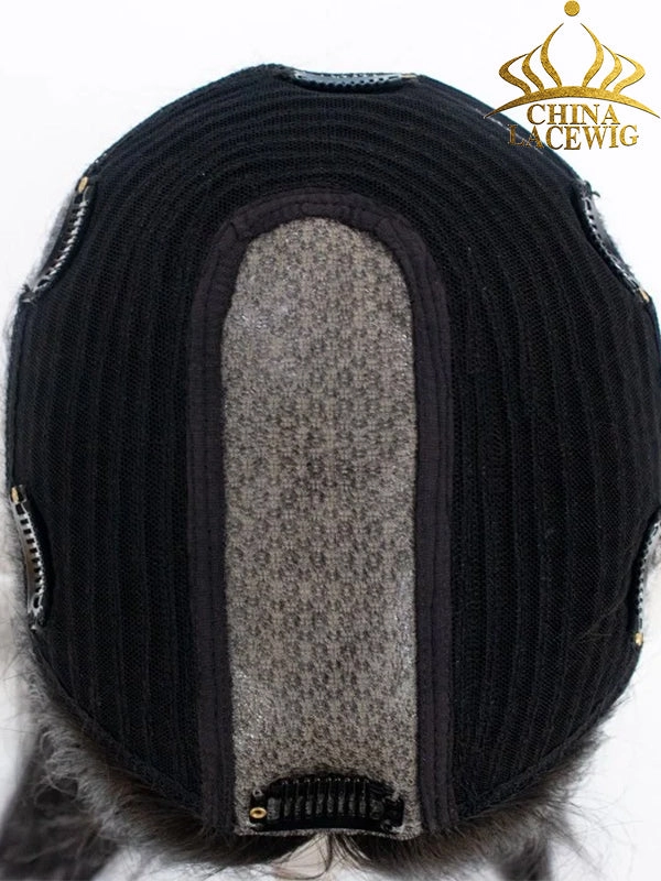 7.5"x 7.5" Aura Skin Part Middle Part Remy Human Hair Topper Toupee For Women T02