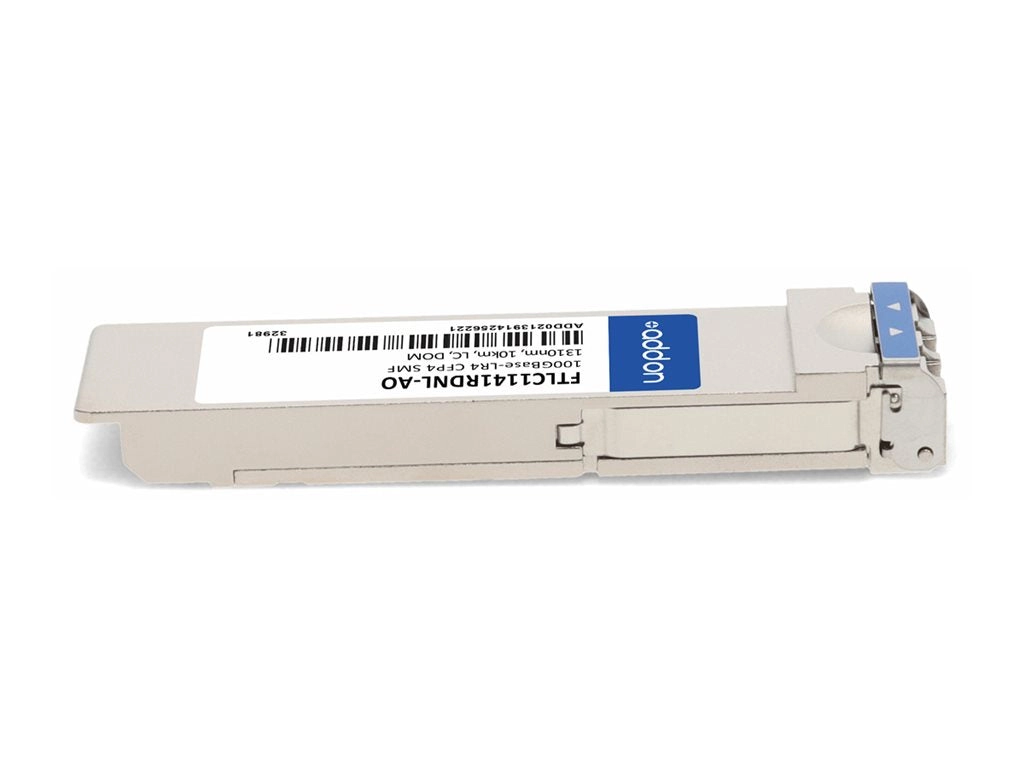 AddOn - CFP4 transceiver module (equivalent to: Finisar FTLC1141RDNL) - 100GbE - 100GBase-LR4 - LC single-mode - up to 6.2 miles FTLC1141RDNL-AO