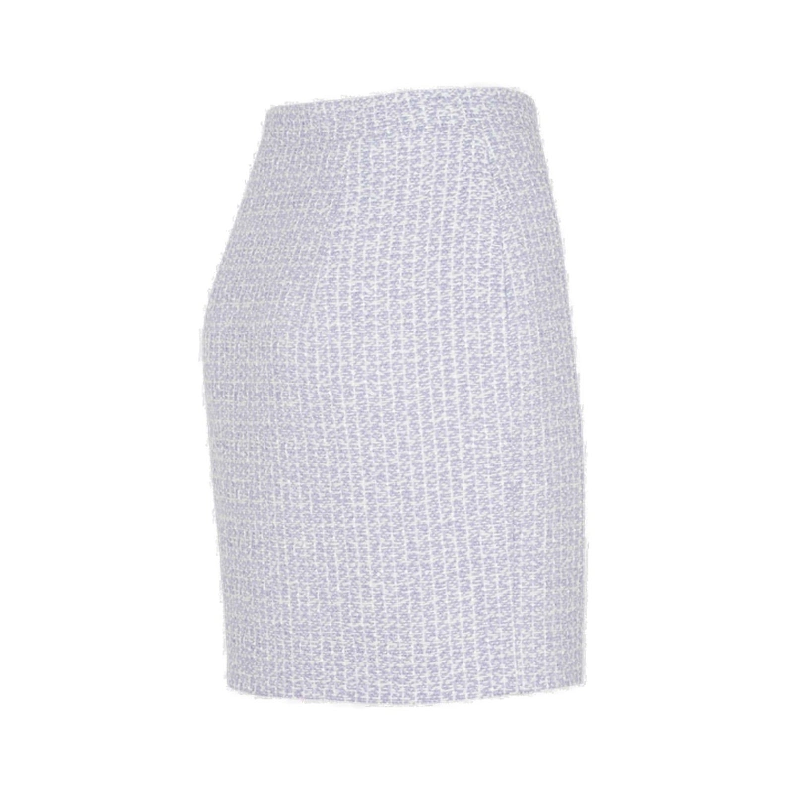 Alessandra Rich High Waist Tweed Mini Skirt
