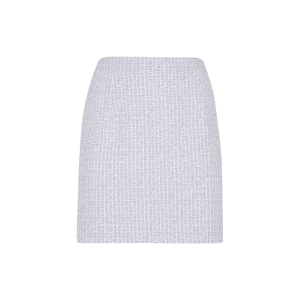 Alessandra Rich High Waist Tweed Mini Skirt