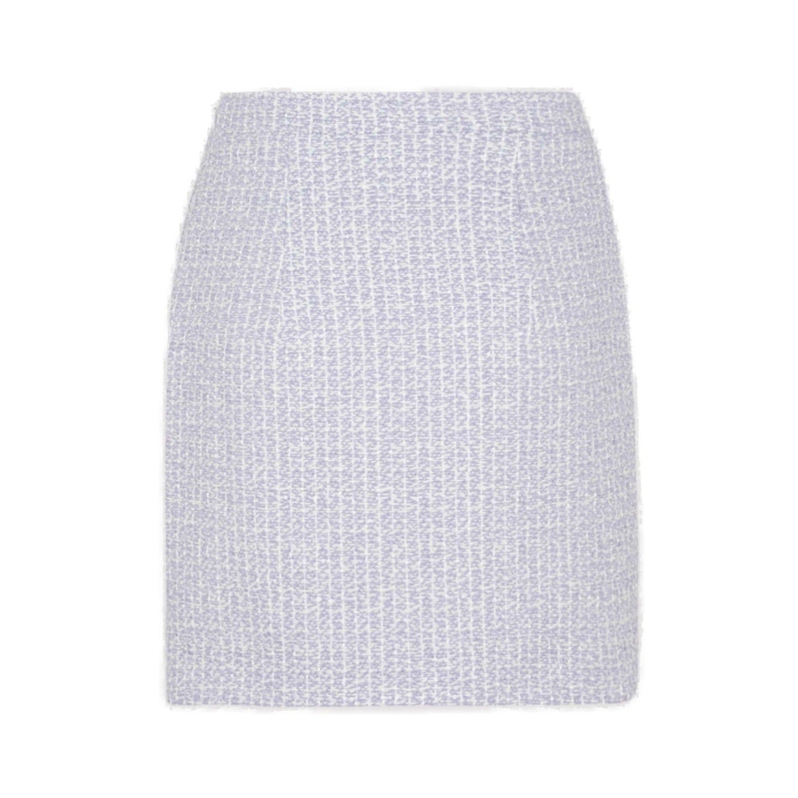 Alessandra Rich High Waist Tweed Mini Skirt