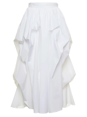 Alexander McQueen High Waist Gathered Skirt