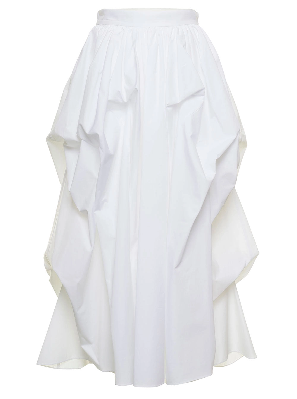Alexander McQueen High Waist Gathered Skirt