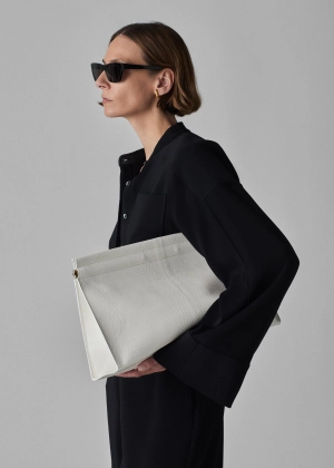 Bell Sleeve Blouse in Crepe - Black