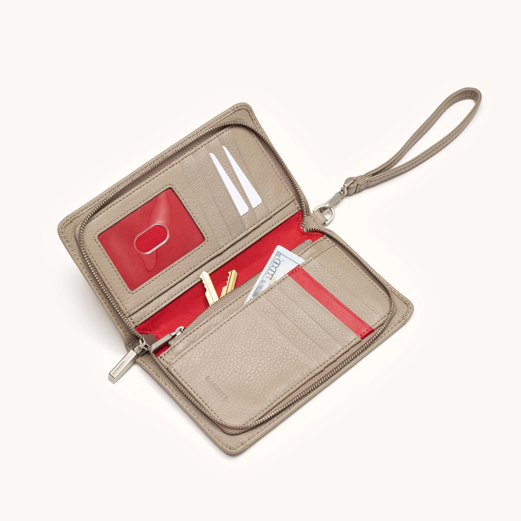 Bryant Wallet | Pewter Pebble/Brushed Silver
