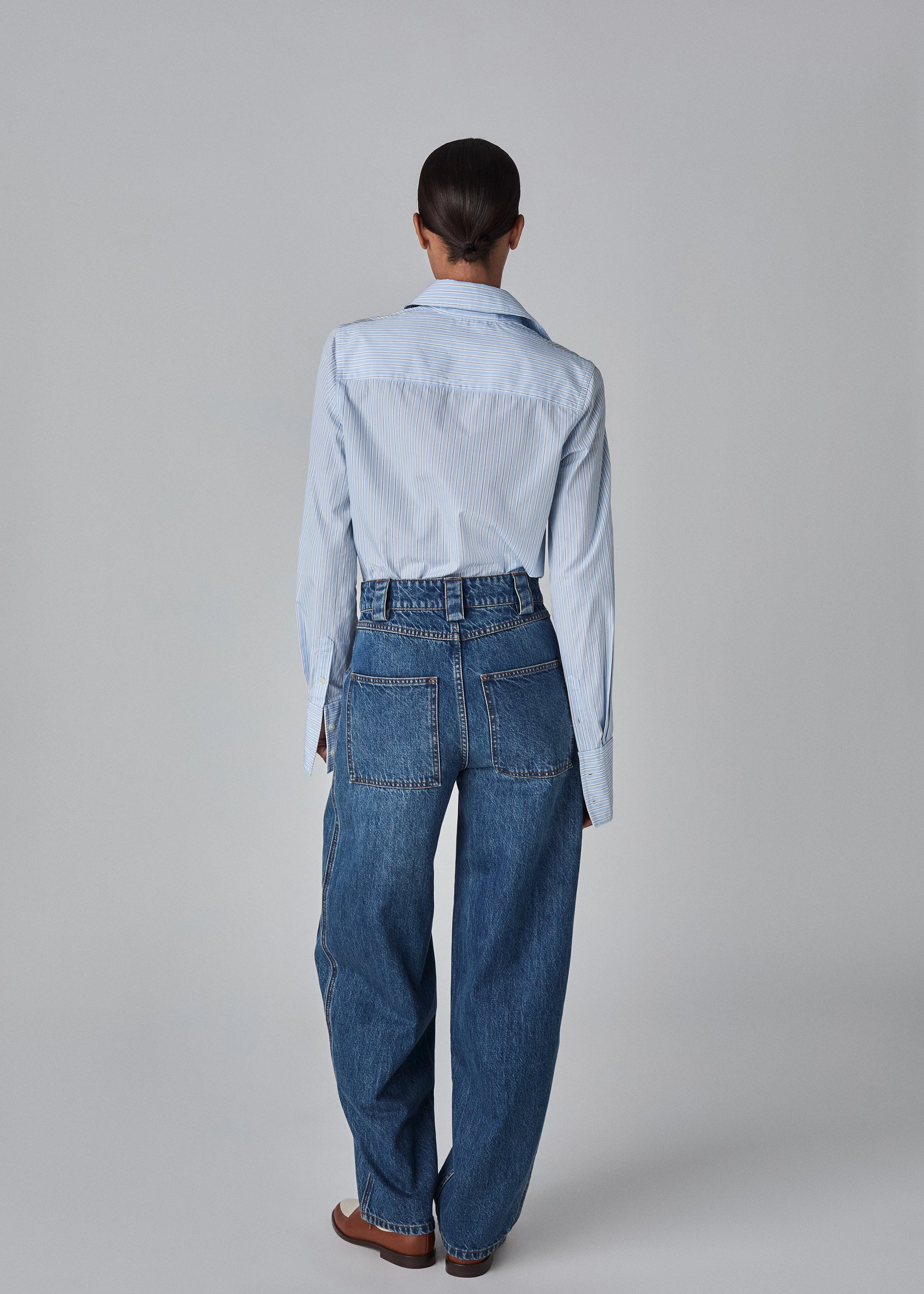 Denim Patch Pocket Pant - Indigo
