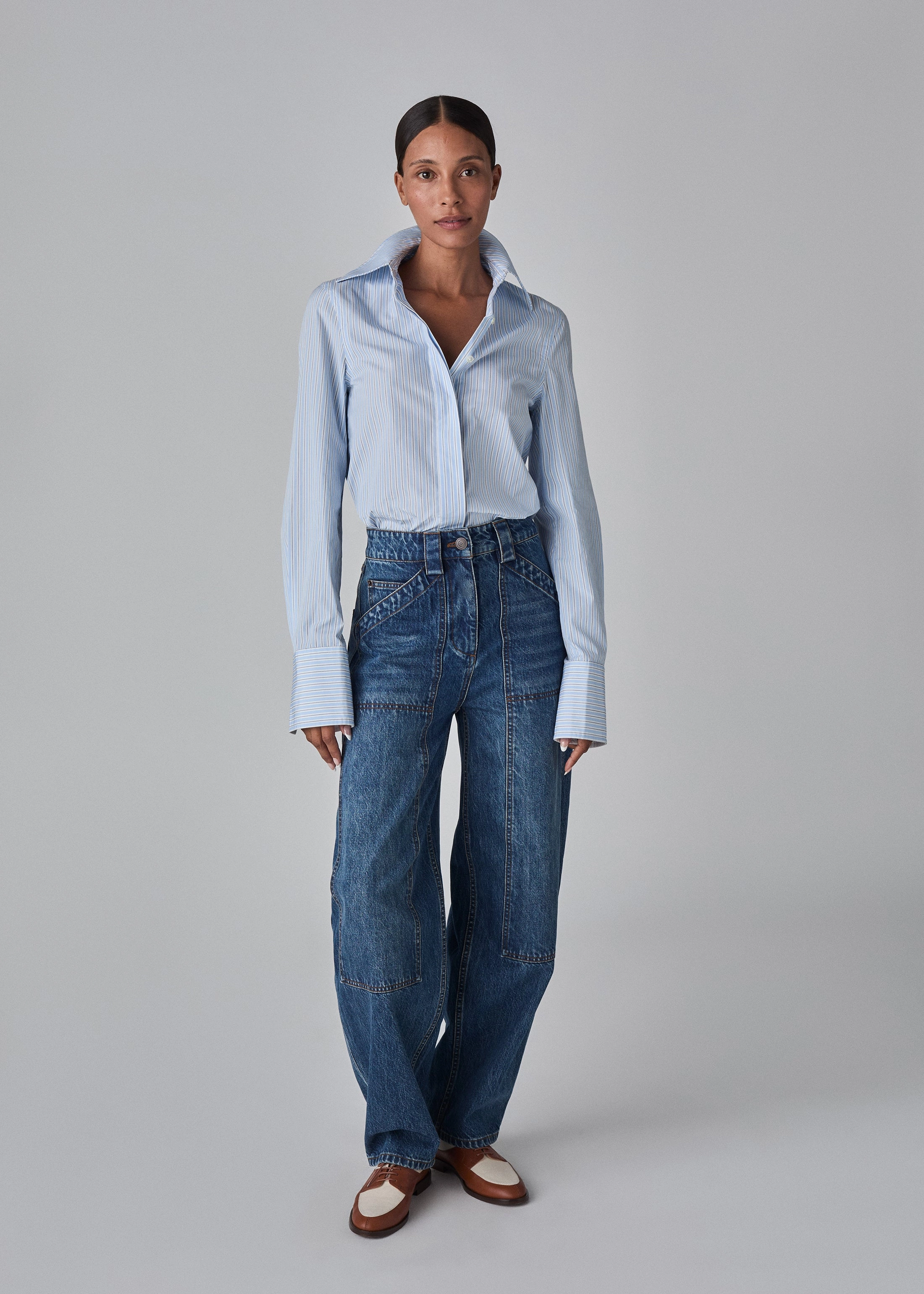 Denim Patch Pocket Pant - Indigo