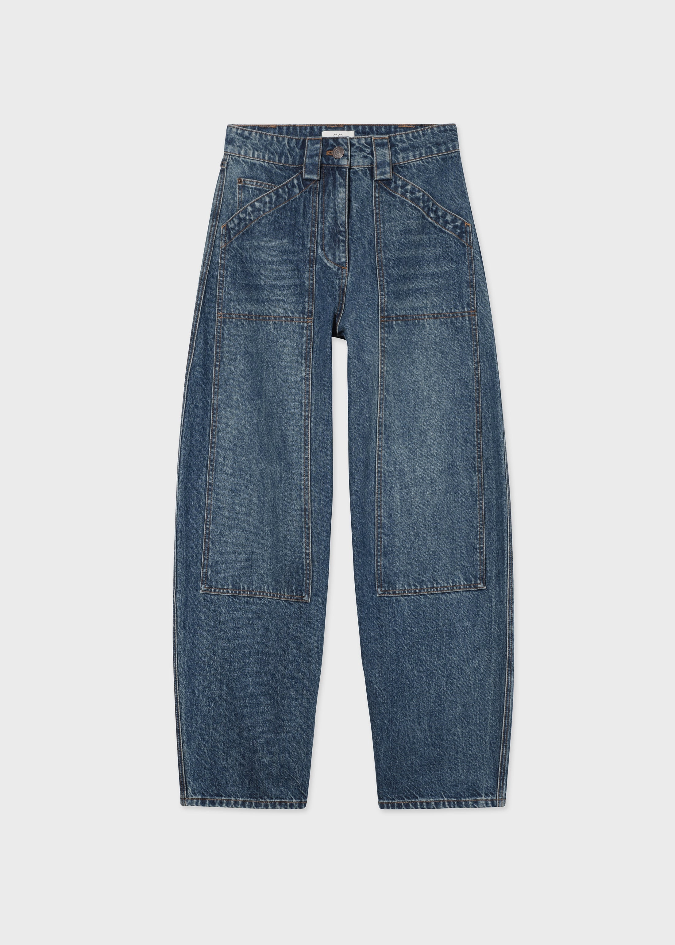 Denim Patch Pocket Pant - Indigo