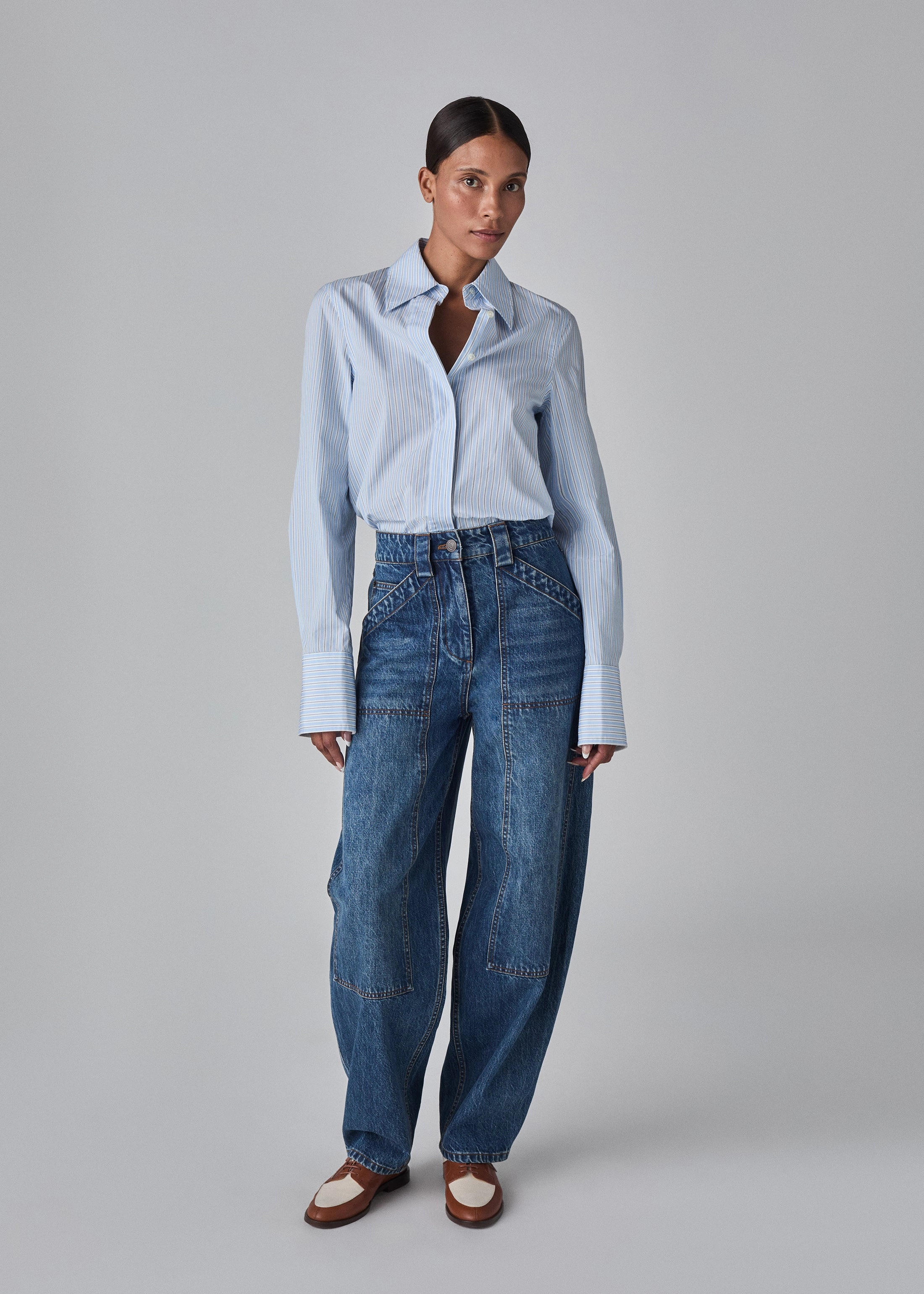 Denim Patch Pocket Pant - Indigo