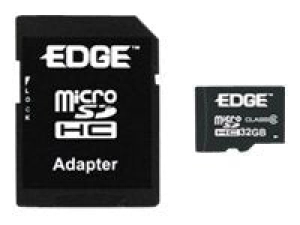 EDGE ProShot - Flash memory card (microSDHC to SD adapter included) - 32 GB - Class 4 - microSDHC PE228545