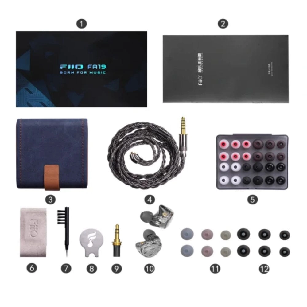 FiiO FA19 10 Knowles BA Driver In-Ear Earphones
