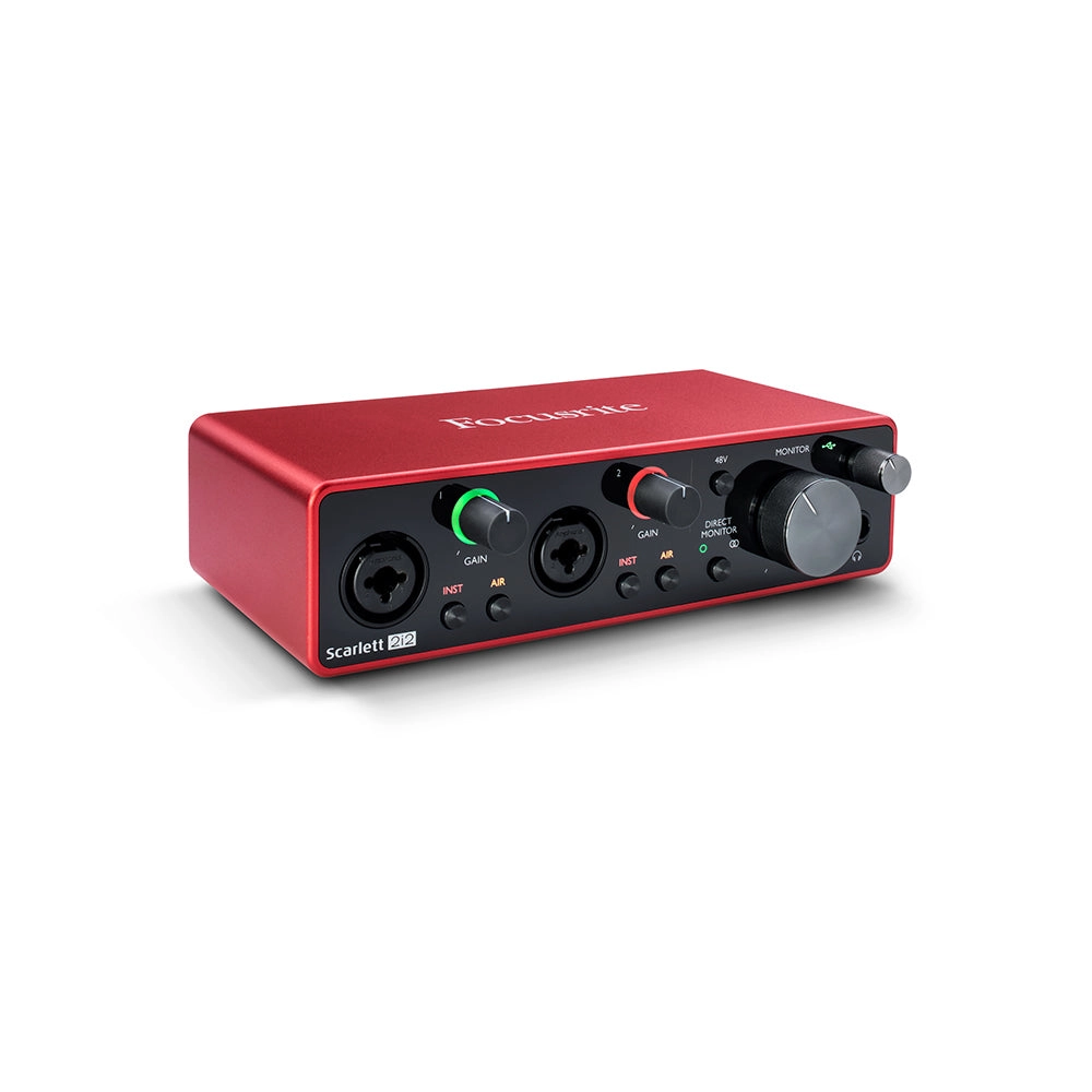 Focusrite Scarlett 2i2 3rd Gen 2-in 2-out Desktop USB Audio Interface for Musicians