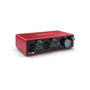 Focusrite Scarlett 2i2 3rd Gen 2-in 2-out Desktop USB Audio Interface for Musicians