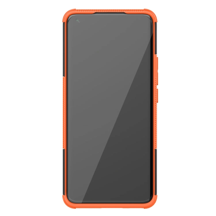 For Xiaomi Mi 11 Tire Texture Shockproof TPU PC Protective Case with