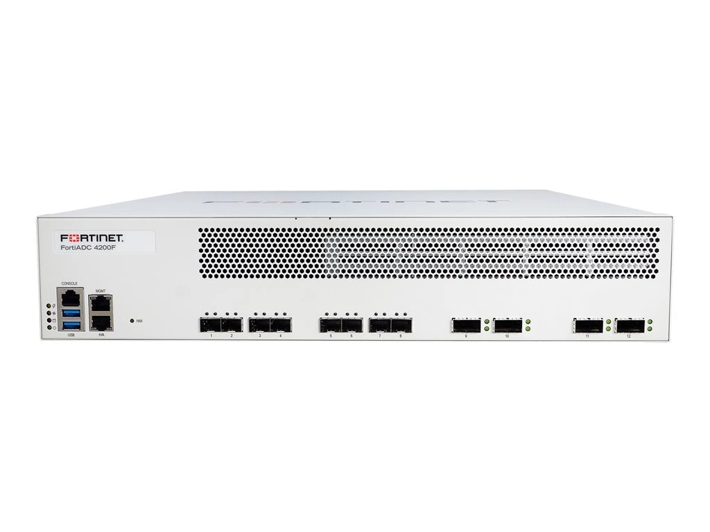 Fortinet FortiADC 4200F-DC - Application accelerator - with 1 year FortiCare Premium Support   1 year FortiADC Application Security FAD-4200F-DC-BDL-731-12
