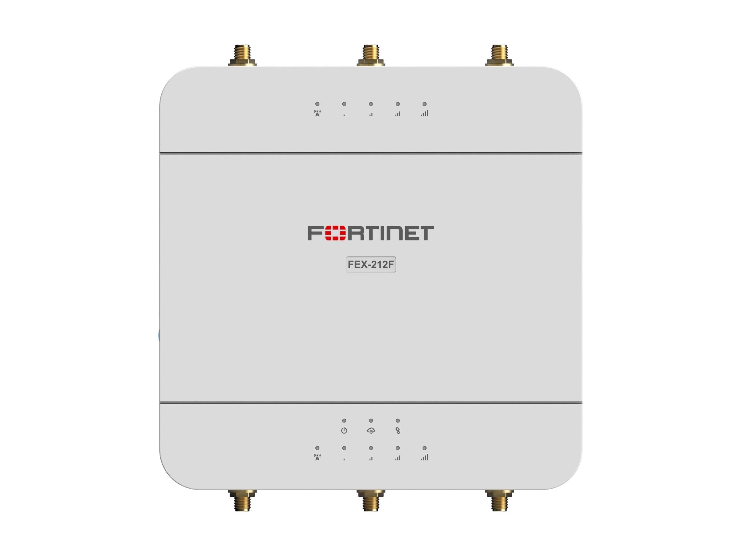 Fortinet FortiExtenderVehicle 212F - Wireless router - WWAN 4-port switch - 1GbE - Dual Band - 4G, 3G - wall-mountable FEV-212F-N