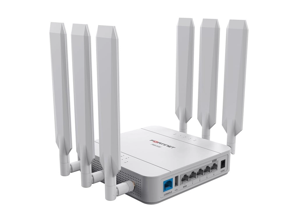Fortinet FortiExtenderVehicle 212F - Wireless router - WWAN 4-port switch - 1GbE - Dual Band - 4G, 3G - wall-mountable FEV-212F-N