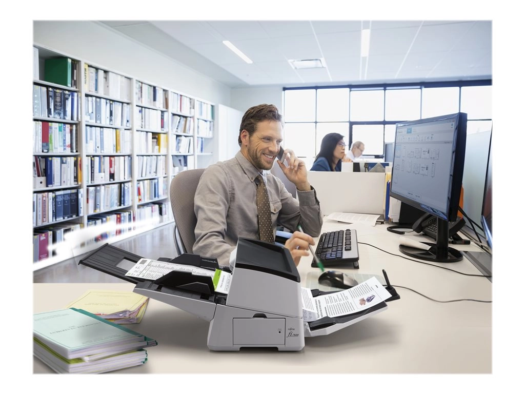 Fujitsu fi-7600 - Document scanner - Dual CCD - Duplex -  - 600 dpi x 600 dpi - up to 100 ppm (mono) / up to 100 ppm (color) CG01000-308101