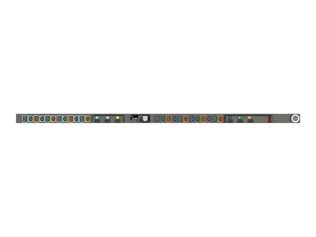 Geist Monitored Outlet Level EC MNR5MGW1-24PBB8-5CS15A0A10-S-A - Power distribution unit (rack-mountable) - AC 200-240 V - 14.4 VP6N50A0