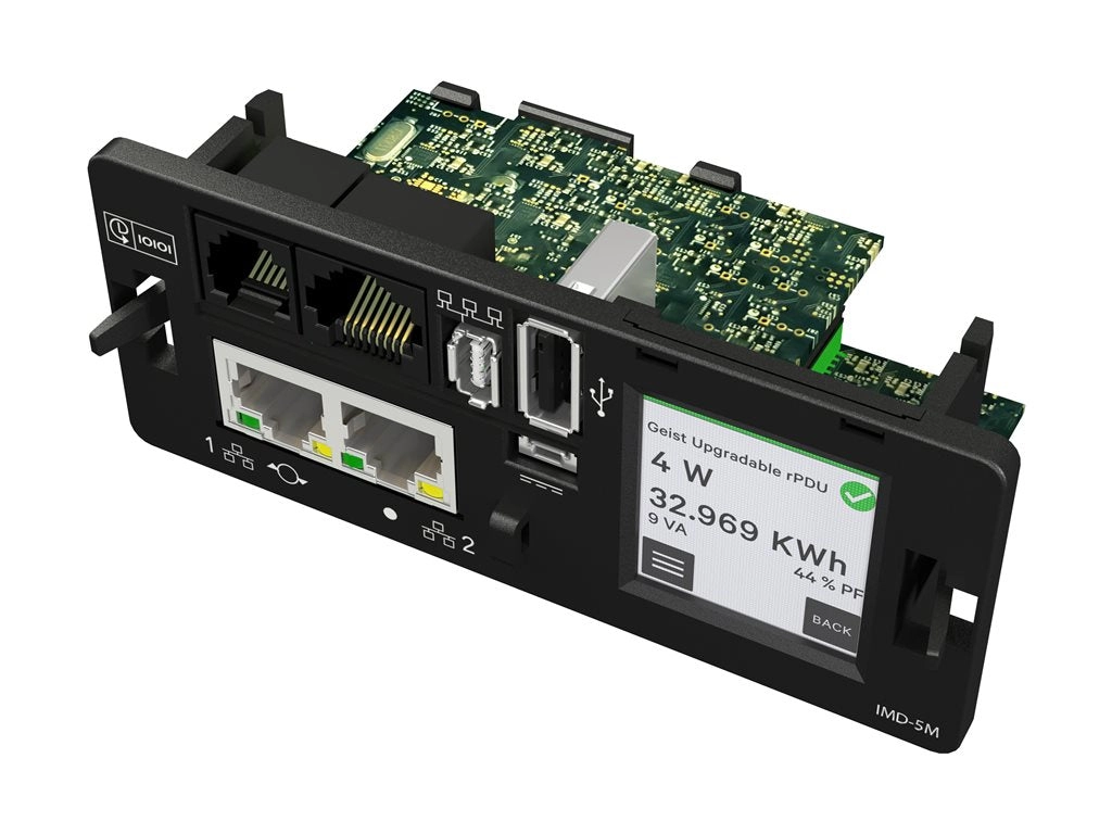 Geist Monitored Unit Level MN05M4W1-44MB19-3TL21A0B10-S - Power distribution unit - AC 120/208 V - 8.6 kW - 3-phase - Ethernet VP4N30AR