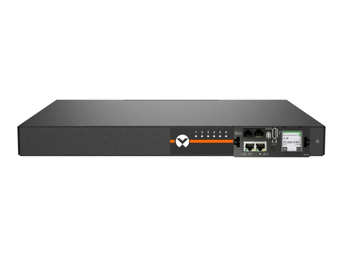 Geist Switched Outlet Level Monitoring MUU5M1R0-06L137-1C14A9H00-S - Power distribution unit (rack-mountable) - AC 100-240 V VP7U11A0