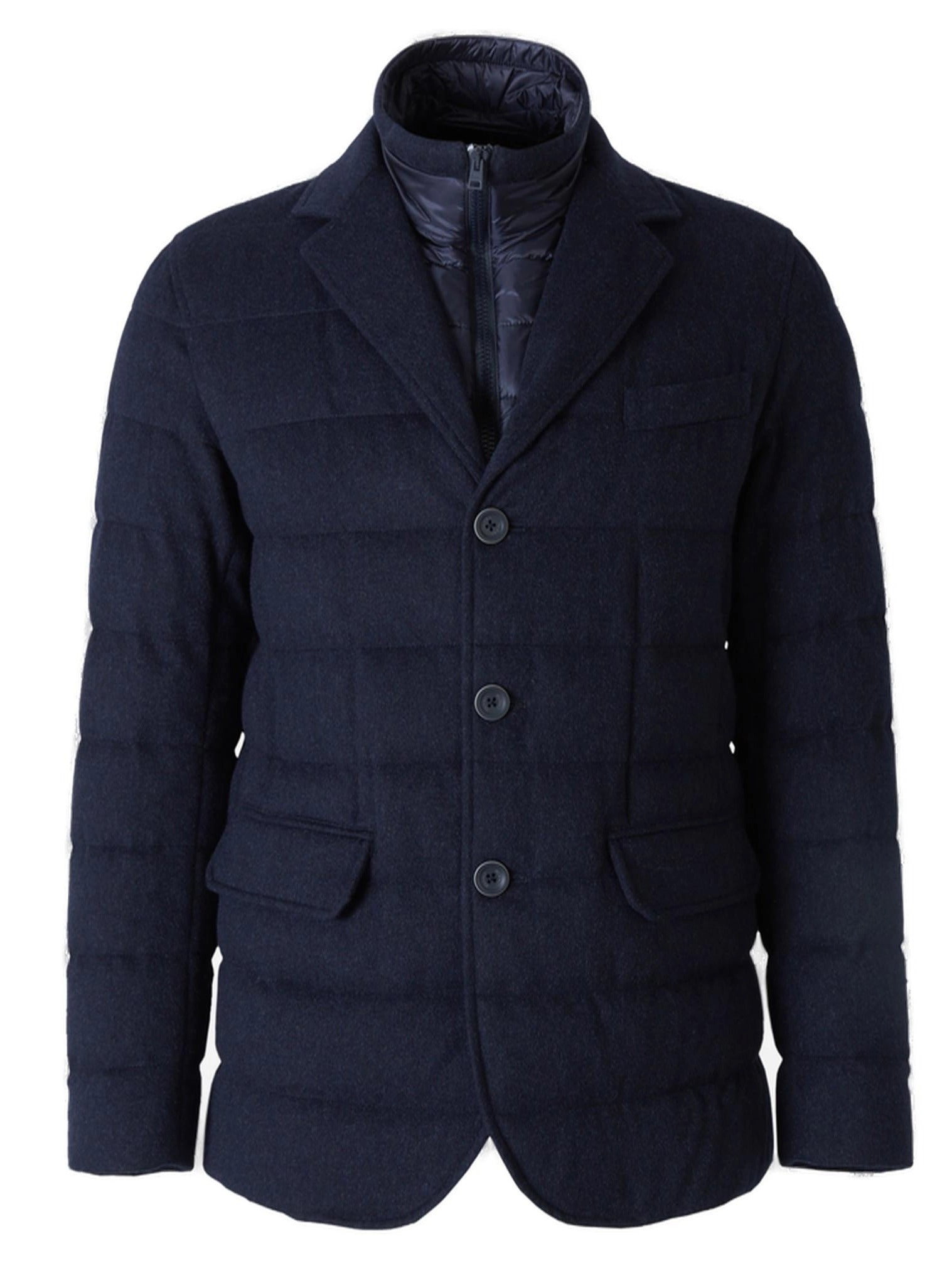 Herno High-Neck Buttoned Jacket