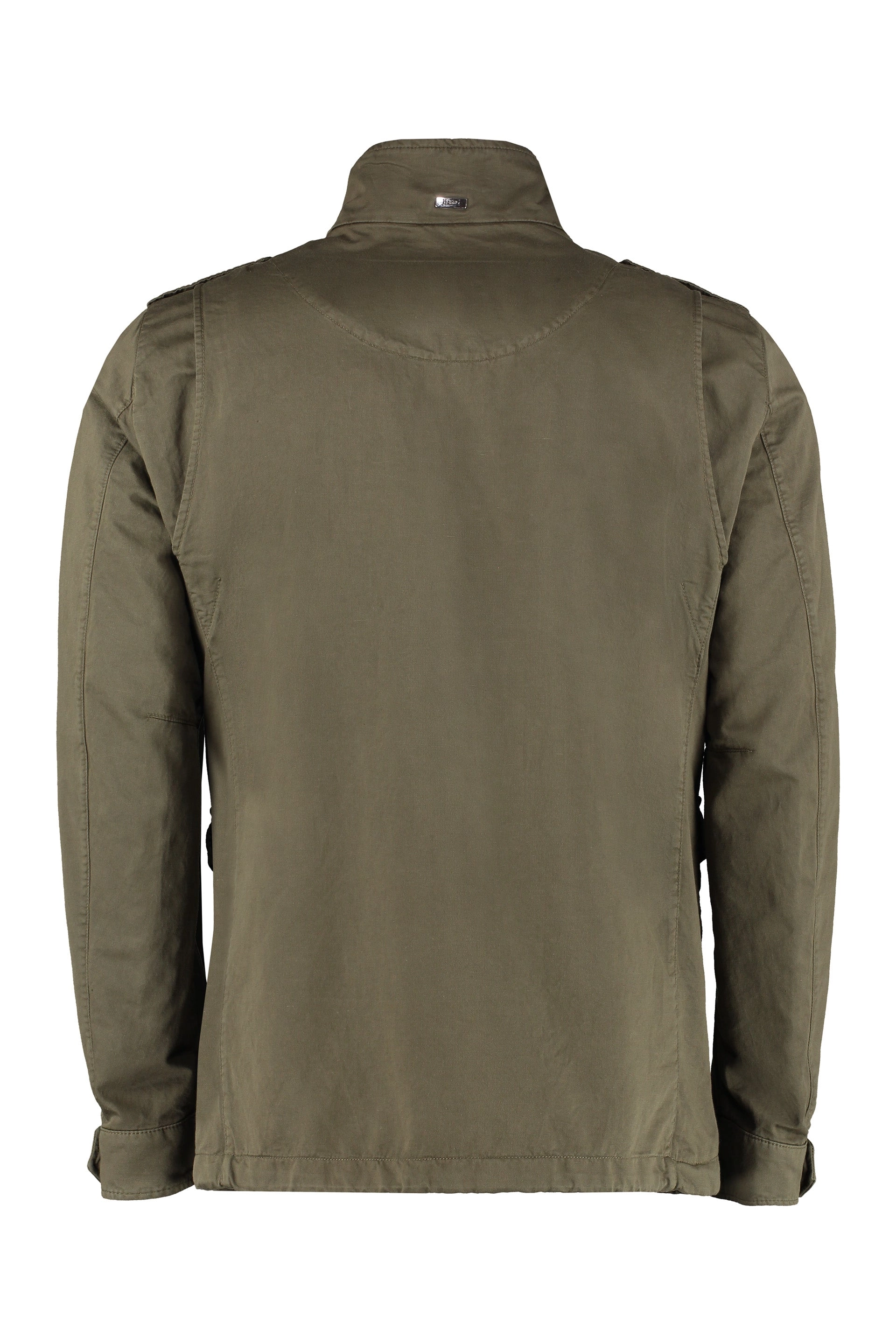 Herno High-Neck Patch-Pocket Jacket