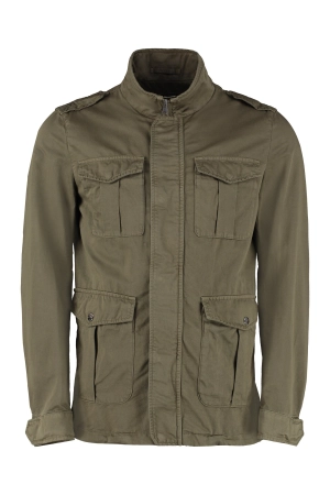 Herno High-Neck Patch-Pocket Jacket