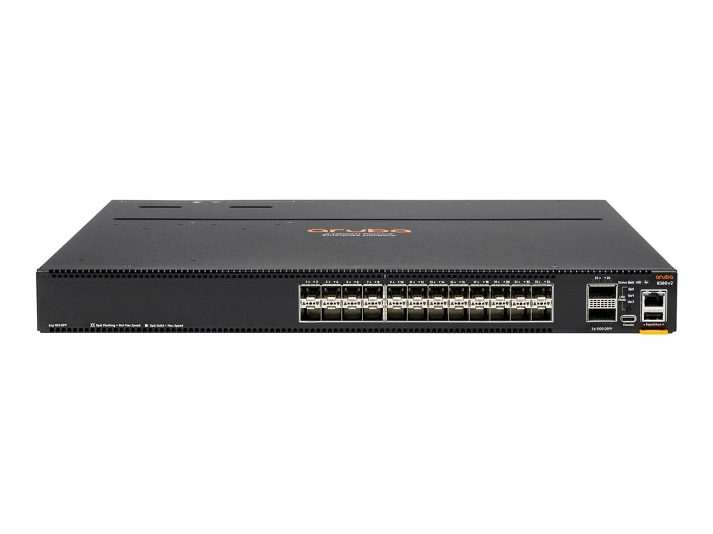 HPE Aruba CX 8360-24XF2C v2 - Switch - L3 - managed - 24 x 1 Gigabit / 10 Gigabit SFP / SFP    2 x 40/100 Gigabit QSFP  / QSFP28 JL711C#B2E