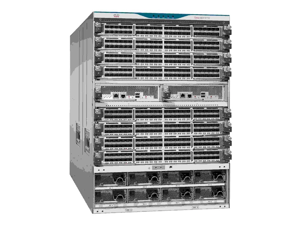 HPE SN8700C 8-slot 16/32/64Gb Fibre Channel Director Switch - Switch - managed - rack-mountable - AC 100/230 V - with 2 x HPE R6M36A