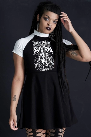 I Can't Burn Raglan Dress - Resurrect