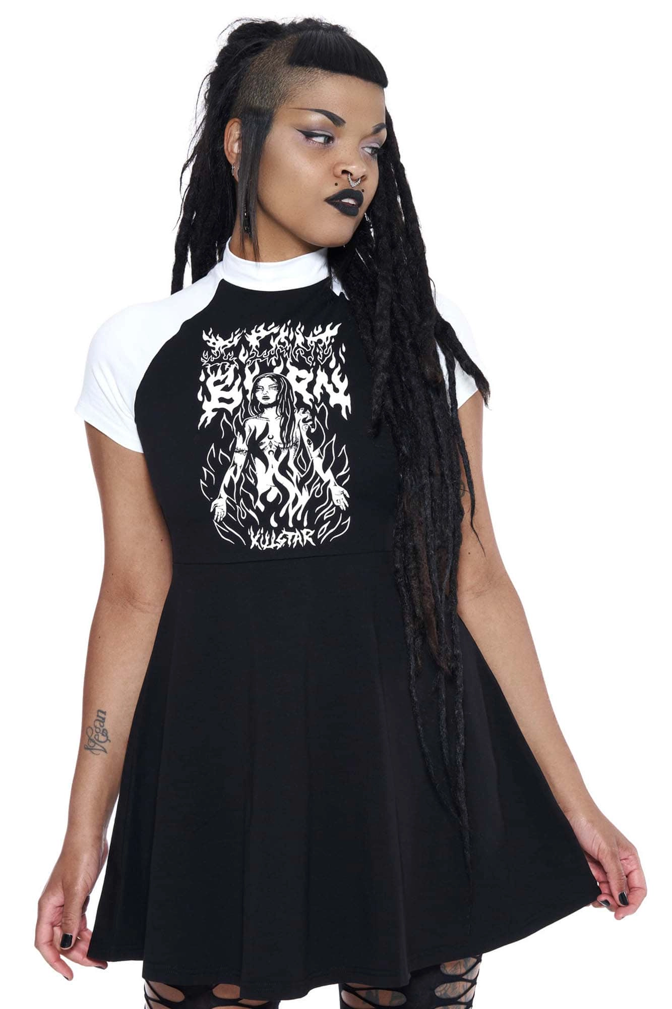I Can't Burn Raglan Dress - Resurrect