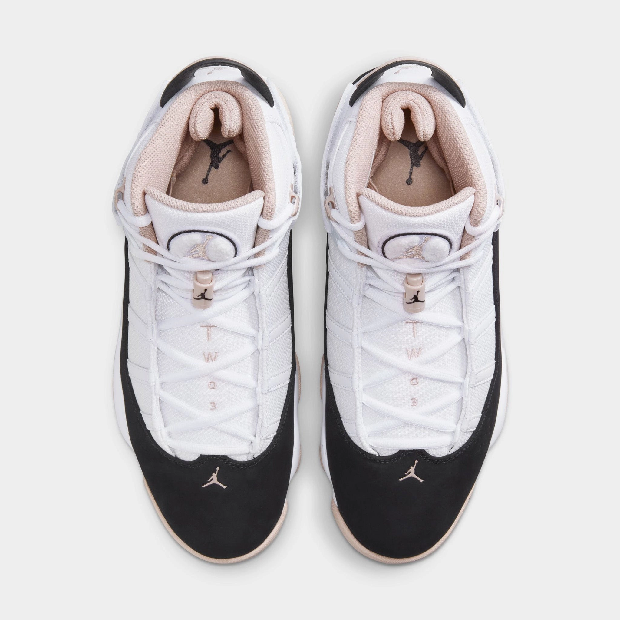 Jordan 6 Rings White / Black - Fossil Stone