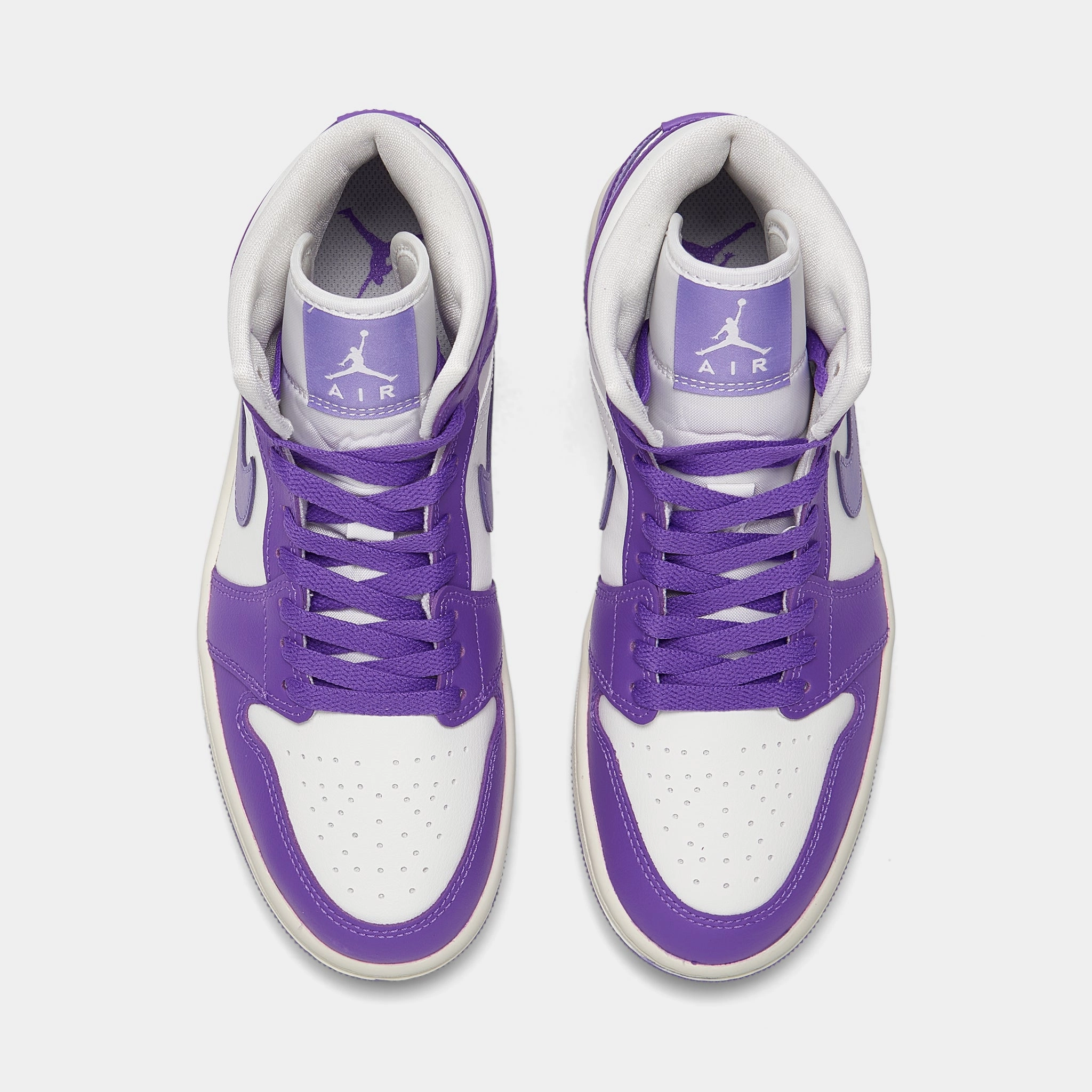 Jordan Women's 1 Mid Action Grape /  Sail - Sky J Light Purple
