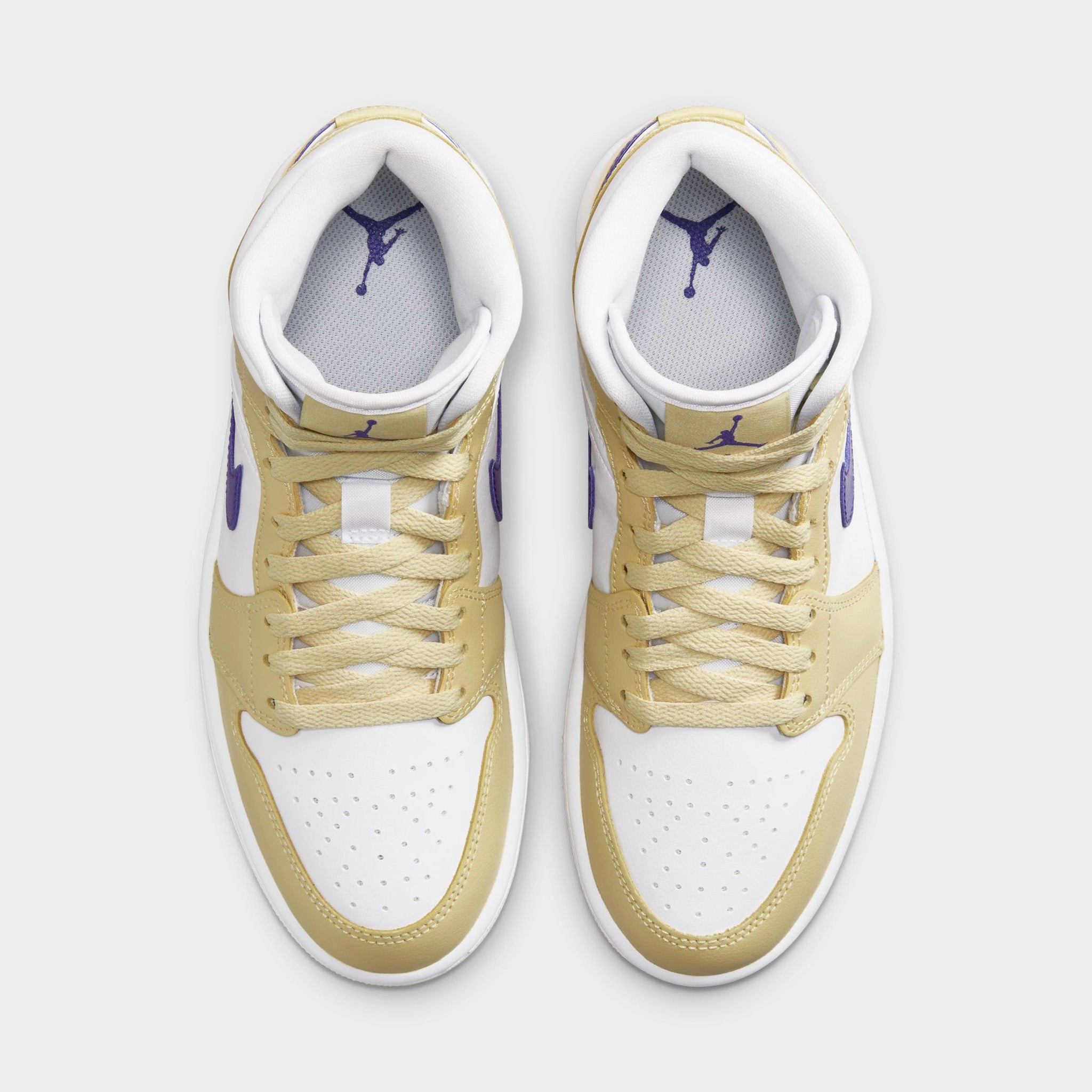 Jordan Women's 1 Mid Lemon Wash / White - Lapis