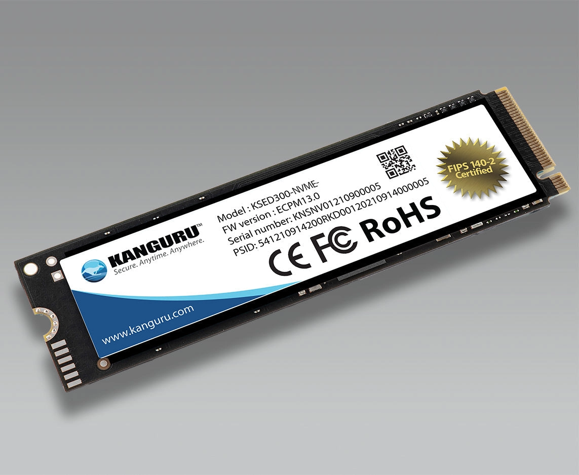 Kanguru Defender SED300™ FIPS 140-2, M.2 NVMe Internal Self-Encrypting Solid State Drive, Kanguru Data Defense Bundle