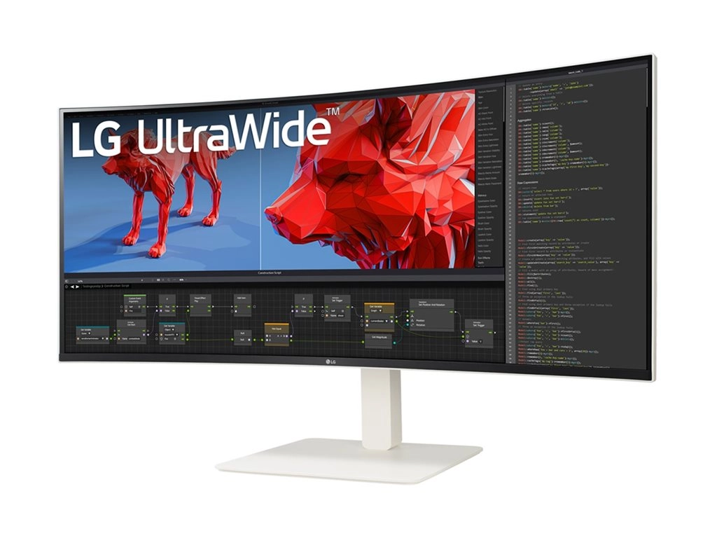 LG UltraWide 38BR85QC-W - LED monitor - curved - 38 (37.5" viewable) - 3840 x 1600 WQHD  @ 144 Hz - Nano IPS - 450 cd/mï¿½ -