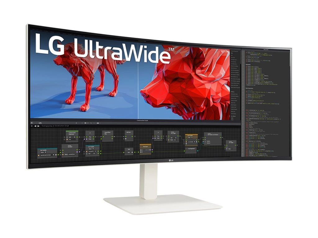 LG UltraWide 38BR85QC-W - LED monitor - curved - 38 (37.5" viewable) - 3840 x 1600 WQHD  @ 144 Hz - Nano IPS - 450 cd/mï¿½ -