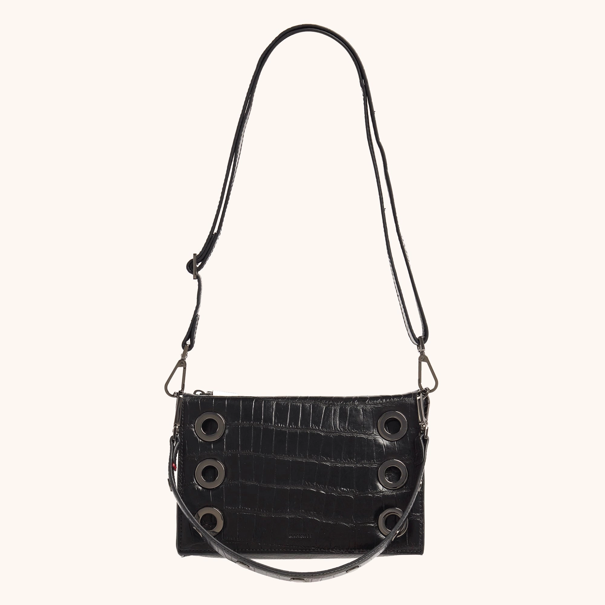 Montana Clutch | Evening Crocco/Gunmetal | Sml