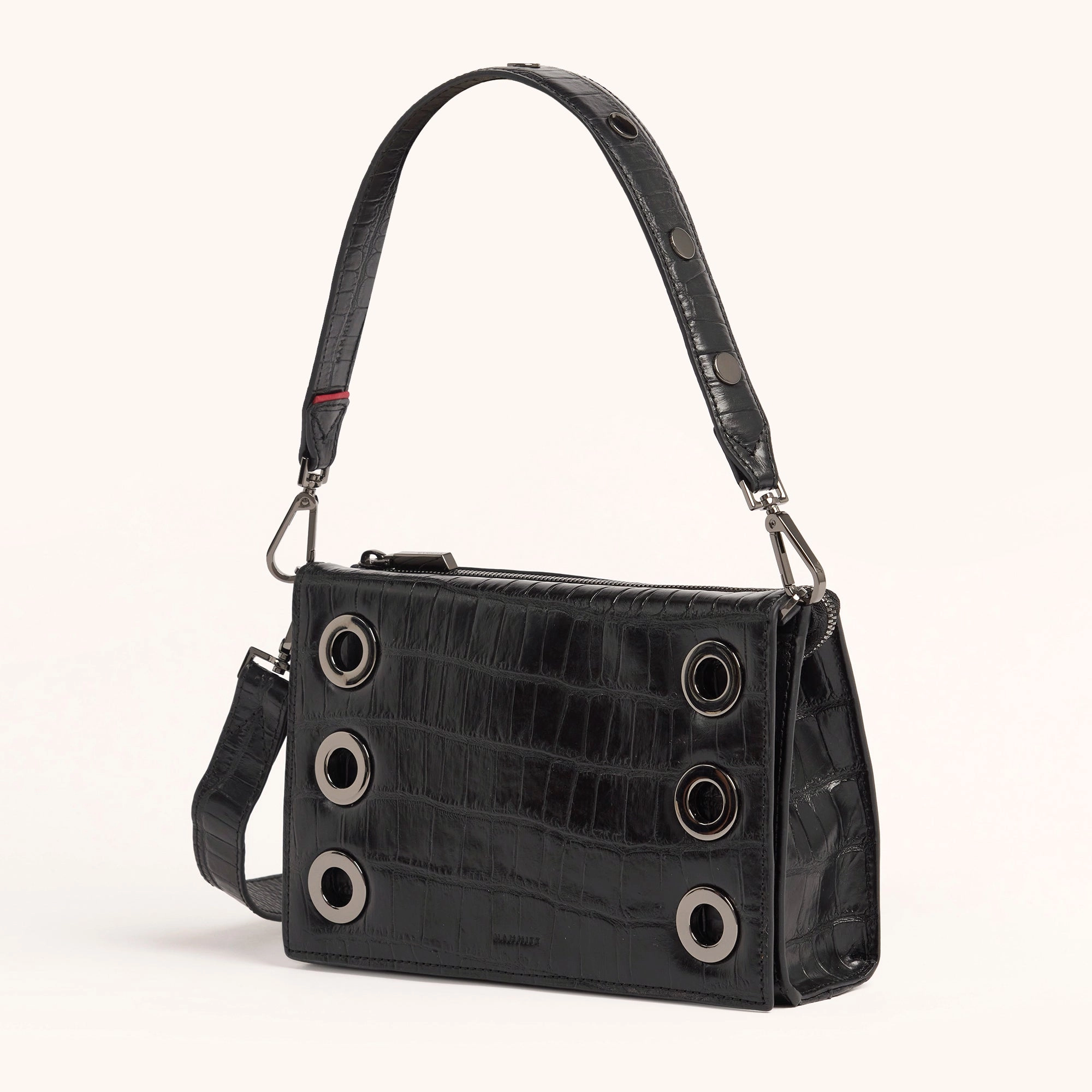 Montana Clutch | Evening Crocco/Gunmetal | Sml