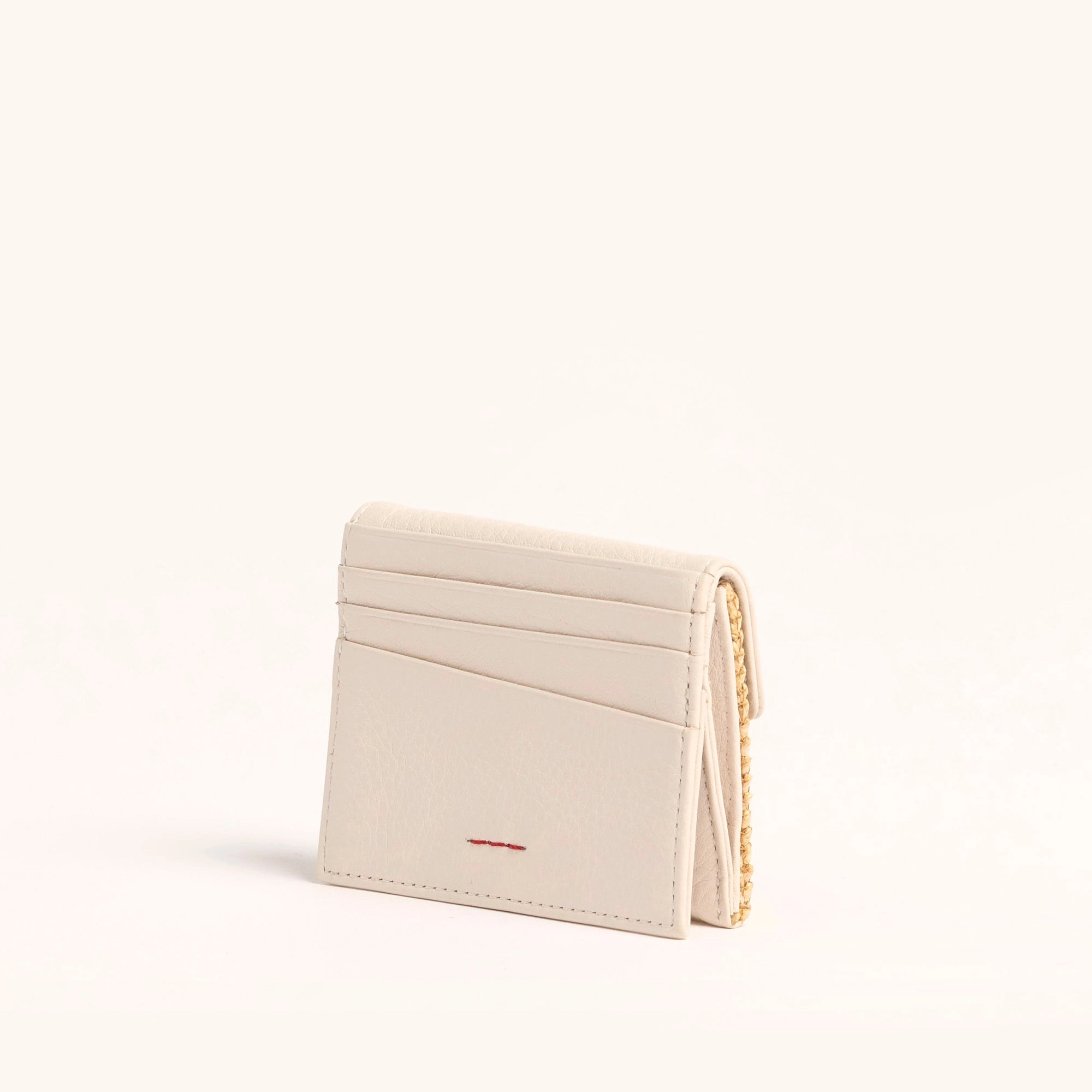 Montana Pocket | Calla Lily White Raffia/Brushed Gold