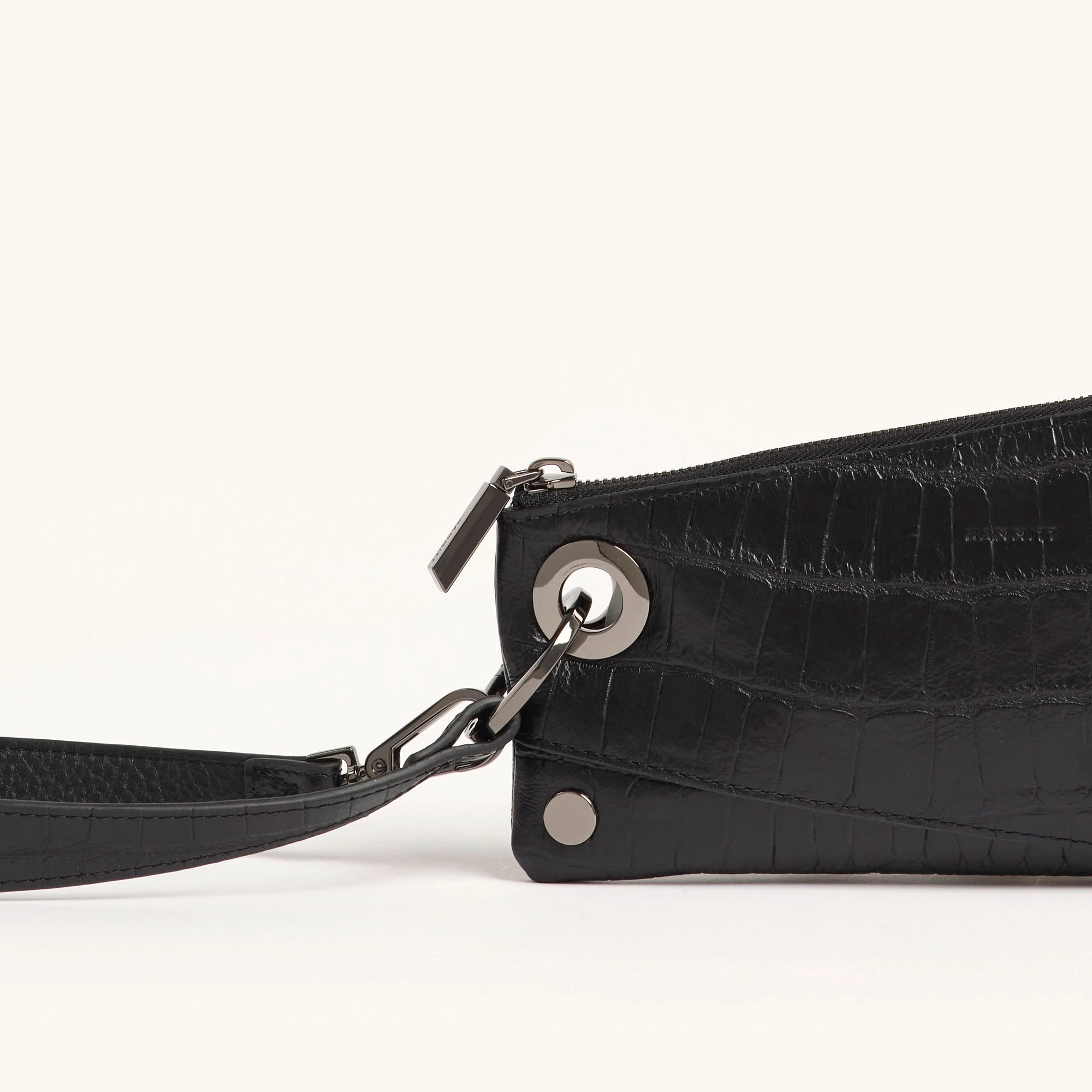 Nash Pochette | Evening Crocco/Gunmetal