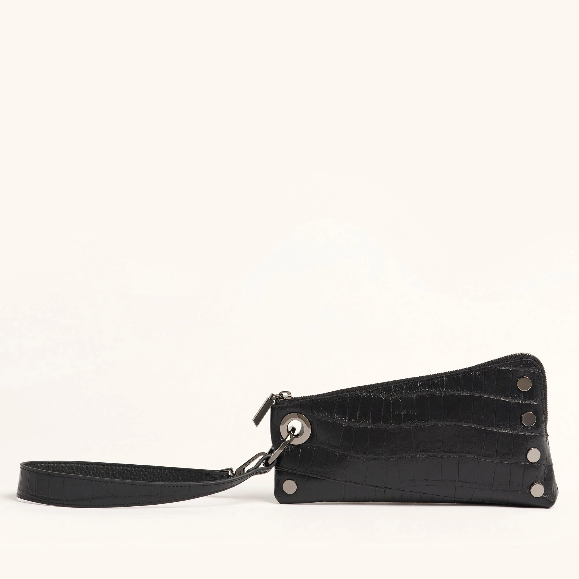 Nash Pochette | Evening Crocco/Gunmetal
