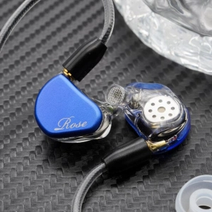 Open Box Rose Technics QT-7 PRO2 1DD 2BA Hybrid Drivers IEMs (Ships Only to Japan)