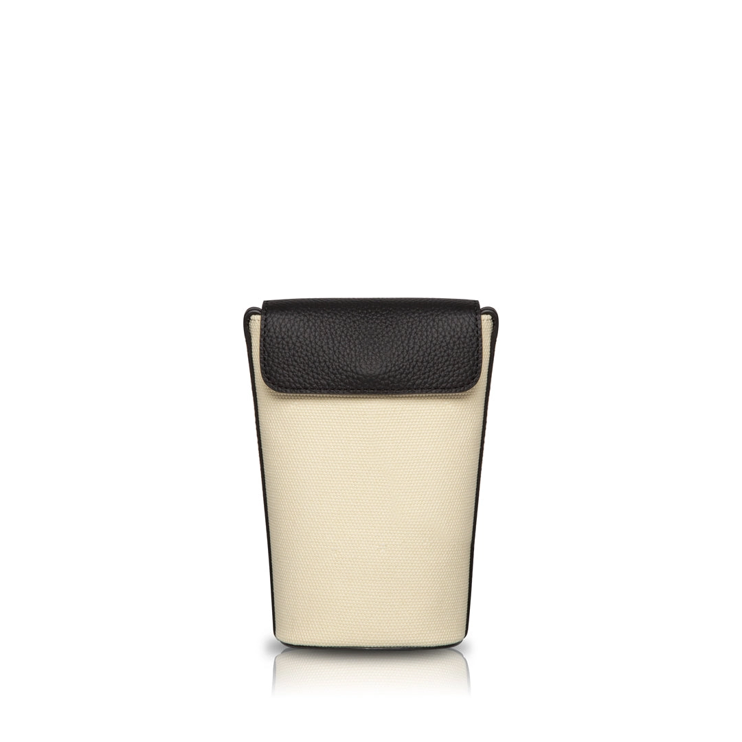 Penguin Cellphone Crossbody Bag - Cream/Black