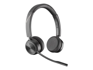 Poly Savi 7220 - Savi 7200 Series - headset - on-ear - DECT - wireless - black - TAA Compliant 7E2K2AA#ABA