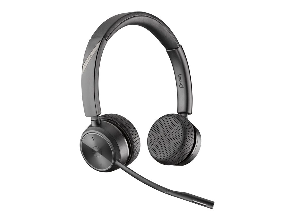 Poly Savi 7220 - Savi 7200 Series - headset - on-ear - DECT - wireless - black - TAA Compliant 7E2K2AA#ABA