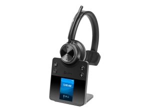Poly Savi Savi 7410 OFFICE - Savi 7400 series - headset - on-ear - DECT / Bluetooth - wireless - black 8L7D5AA#ABA